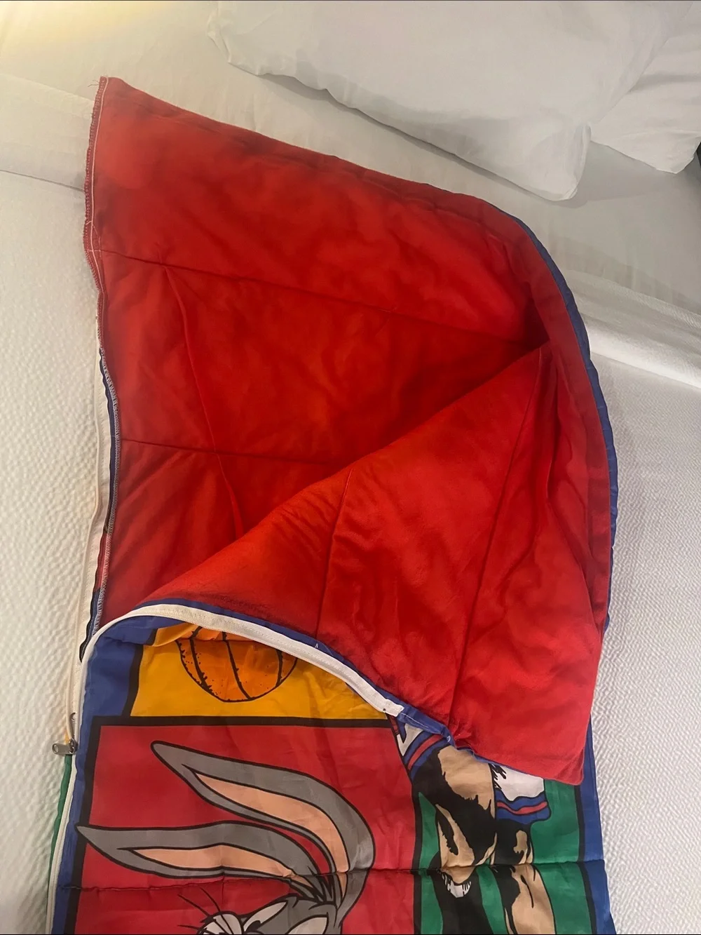 Vintage 90s Space Jam Sleeping Bag‎